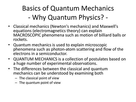 basics of quantum physics explained