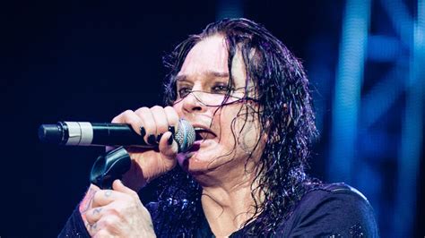 Ozzy Osbourne singing microphone