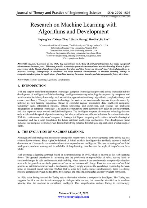 machine learning research papers